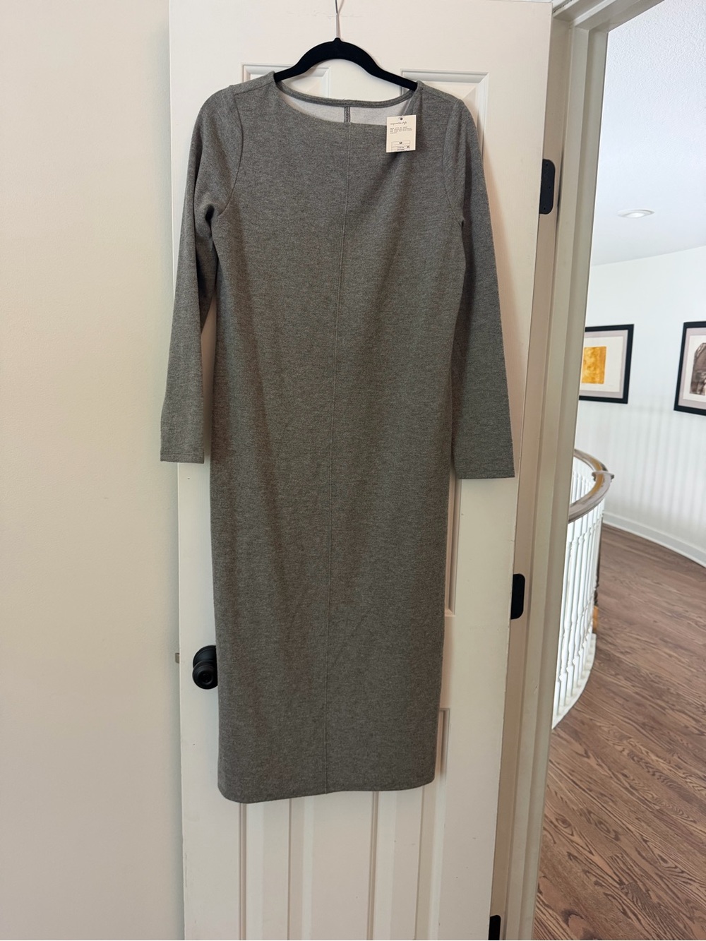a new day Grey Long Sleeve Sheath Dress